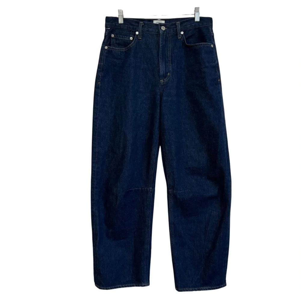 Citizens Of Humanity Navy Wide Leg Jeans - Picture 3 of 16